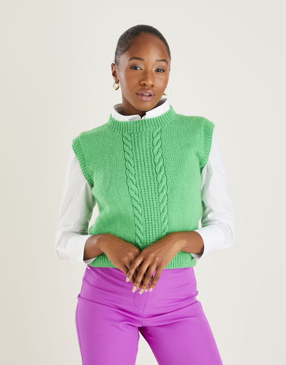 Hayfield Sweater Vest Knitting Pattern 10597