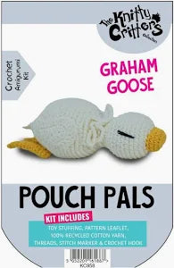 Pouch Pals Crochet Amigurumi Kit - Graham Goose